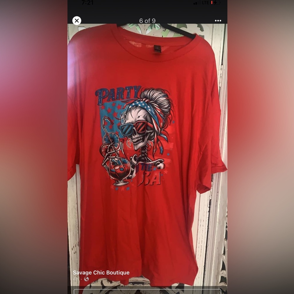 Red Party in the USA T-shirt